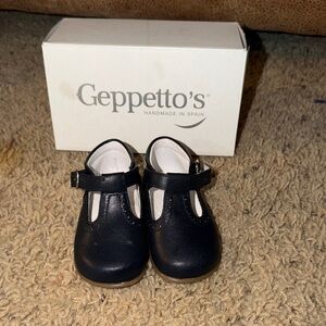 Navy blue Geppettos T strap Mary Jane’s